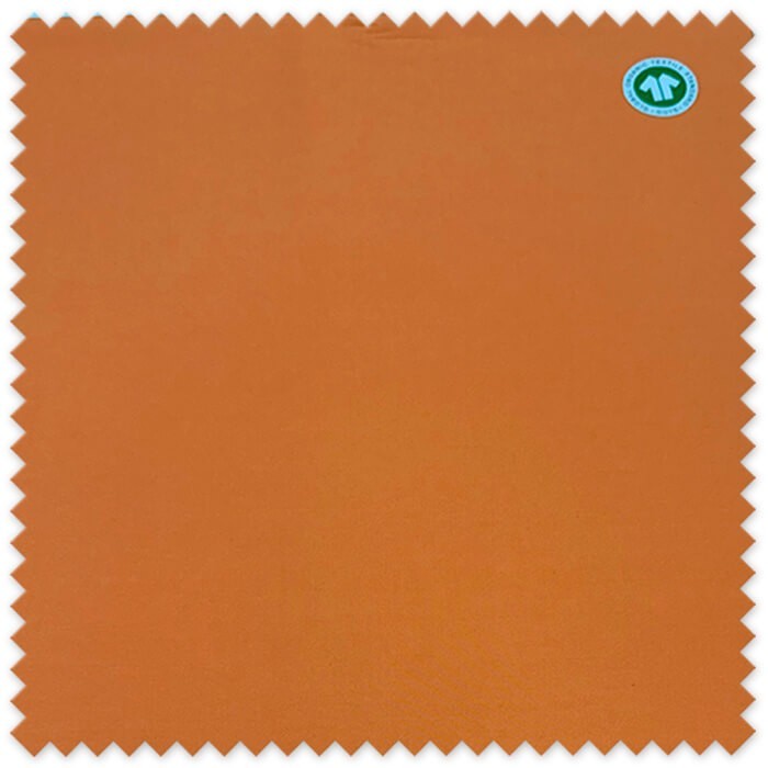 Tela 100% algodón orgánico color naranja intenso