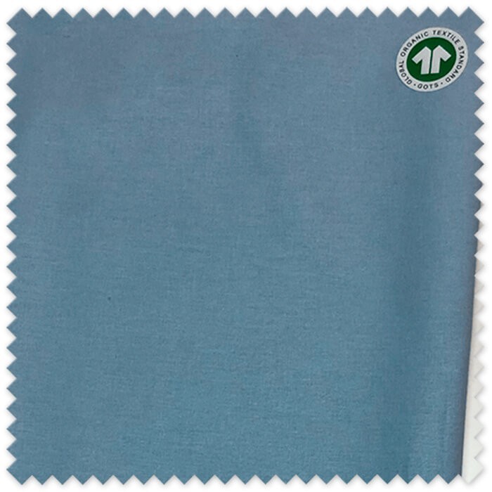 Comprar tela algodón orgánico celeste online