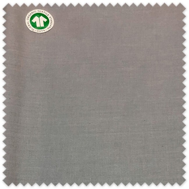 Comprar tela algodón orgánico gris bebé online