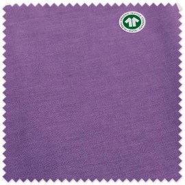 Tela sostenible lila para confección infantil