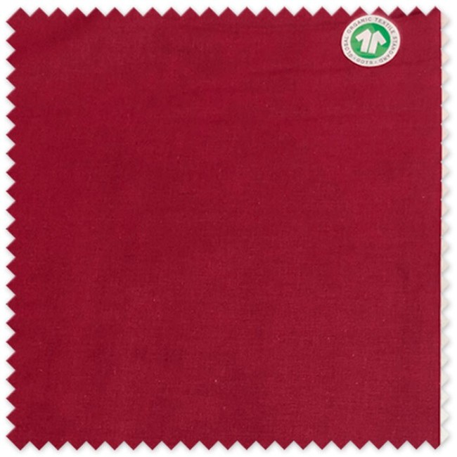 Comprar tela algodón orgánico granate online
