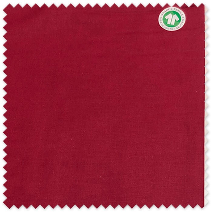 Comprar tela algodón orgánico granate online