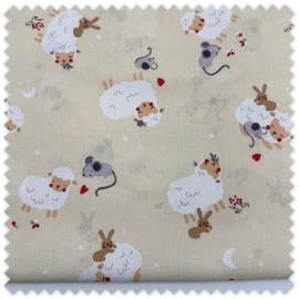 Comprar retal algodón estampado animales online