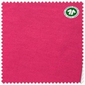 Tejido 100% algodón orgánico rosa intenso