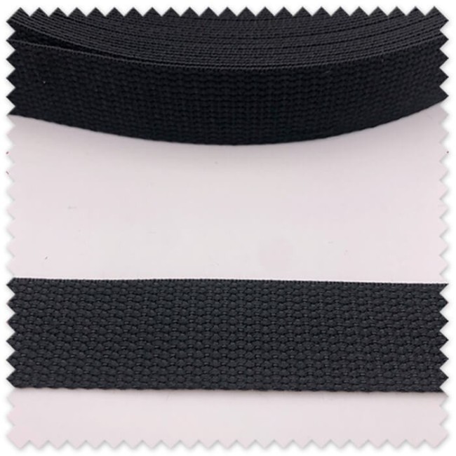 Cinta resistente negra para mochilas