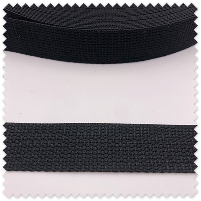 Cinta resistente negra para mochilas