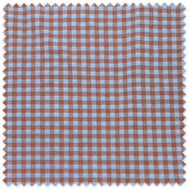 Tela cuadro vichy seersucker bicolor