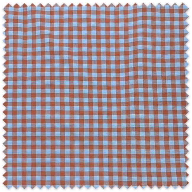 Tela cuadro vichy seersucker bicolor