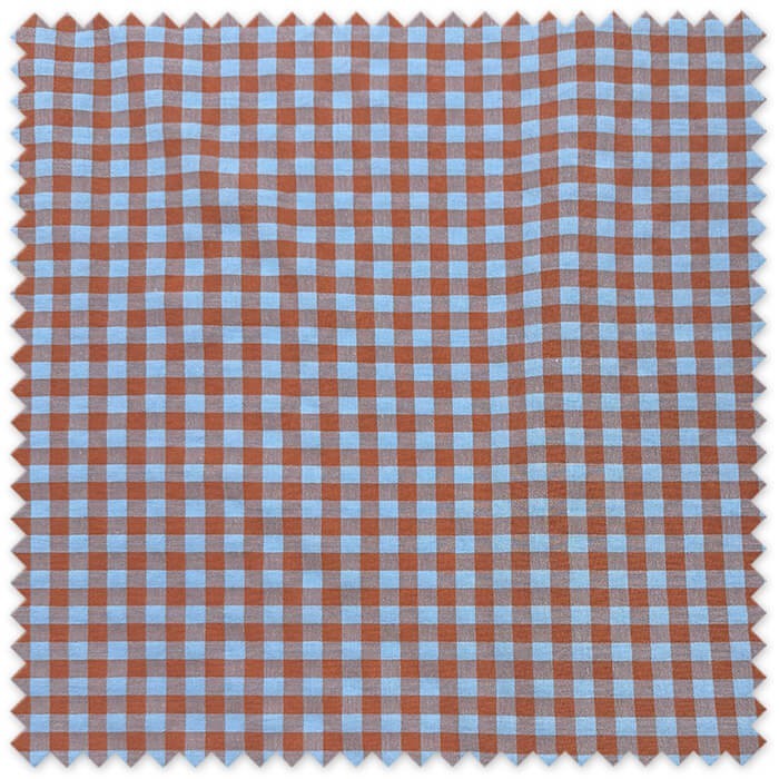 Tela cuadro vichy seersucker bicolor