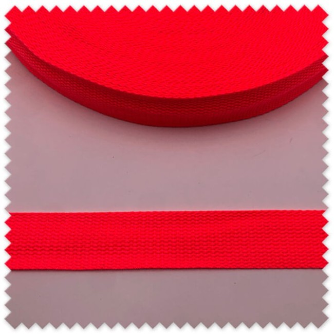 Cinta para mochila rosa flúor 32mm resistente por metros