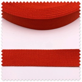 Cinta para mochilas naranja 32mm resistente por metros