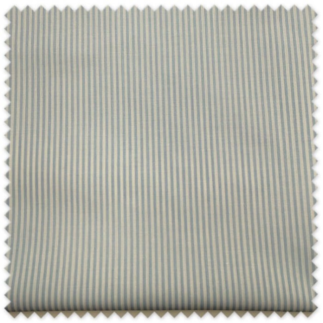 Retal popelín rayas azul bebé 2mm 0,65m