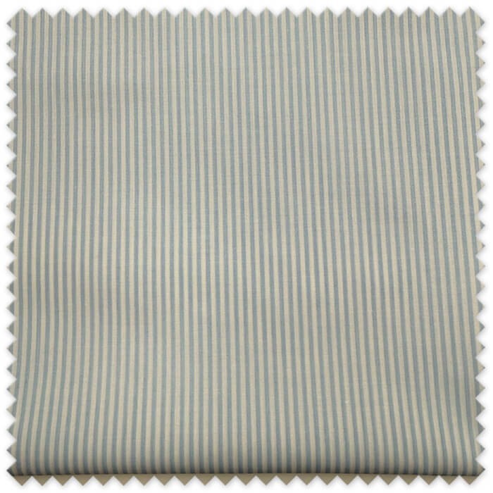 Retal popelín rayas azul bebé 2mm 0,65m