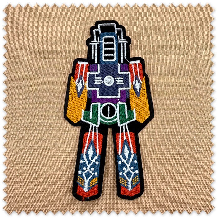 Parche robot de colores infantil termoadhesivo