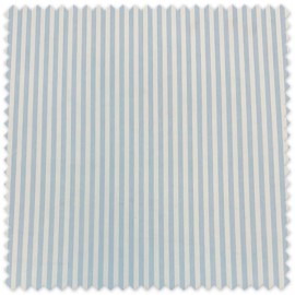 Tela popelín rayas 2mm azul bebé en oferta algodón
