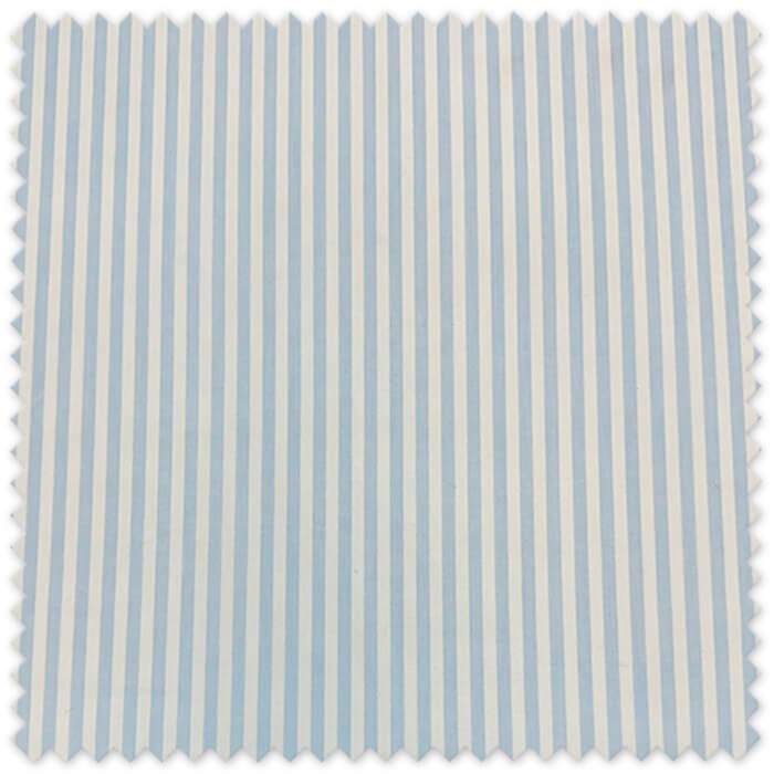 Tela popelín rayas 2mm azul bebé en oferta algodón
