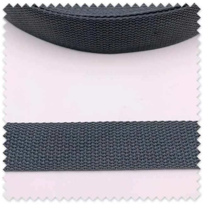 cinta resistente antracita para tirantes de mochila