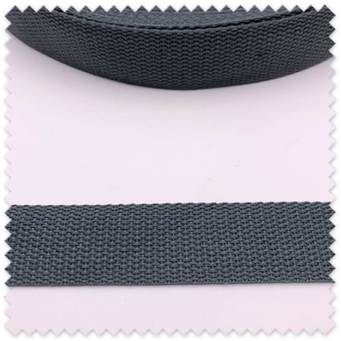 cinta resistente antracita para tirantes de mochila