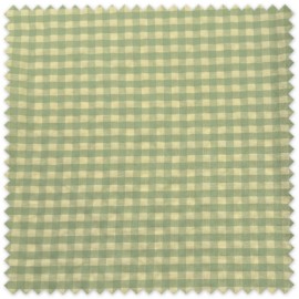 tela seersucker cuadro vichy pistacho y verde