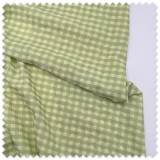 Tela Seersucker Vichy Pistacho y Verde | Comprar Online