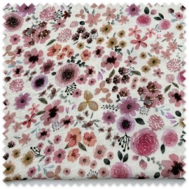 Retal 0,80 m Doble Gasa Algodón Flores Empolvadas | Tela Muselina