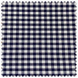 tela cuadros vichy azul marino algodón infantil