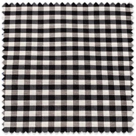 tela vichy negro por metros costura infantil