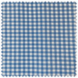 tela vichy celeste por metros costura infantil