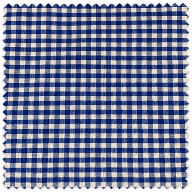 tela vichy azulon para decoracion infantil