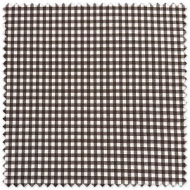 tela vichy marron beige para costura infantil