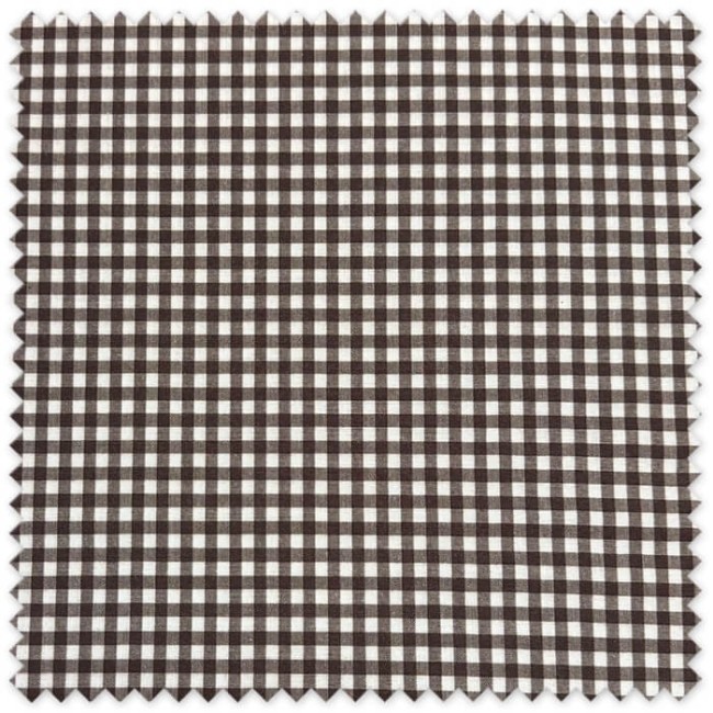 tela vichy marron beige para costura infantil