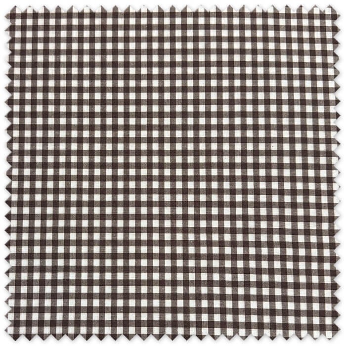 tela vichy marron beige para costura infantil