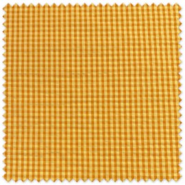 tela vichy arrugada infantil naranja amarillo