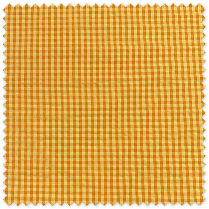 tela vichy arrugada infantil naranja amarillo