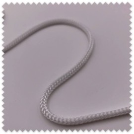 Cordón Trenzado 4 mm Blanco | Cordón de Algodón para Costura y Manualidades