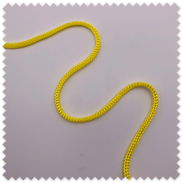 cordón trenzado 4mm amarillo al mejor precio