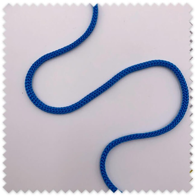 Cordón trenzado azul decoración