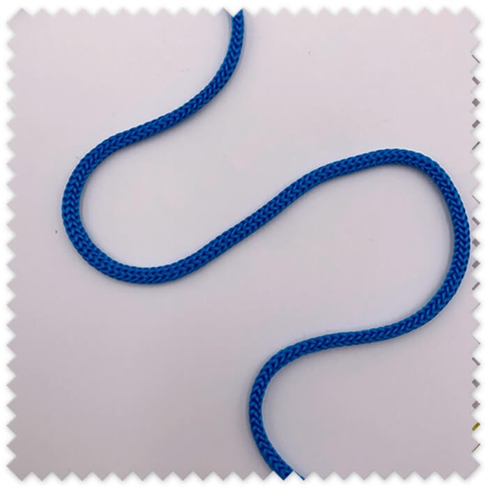 Cordón trenzado azul decoración