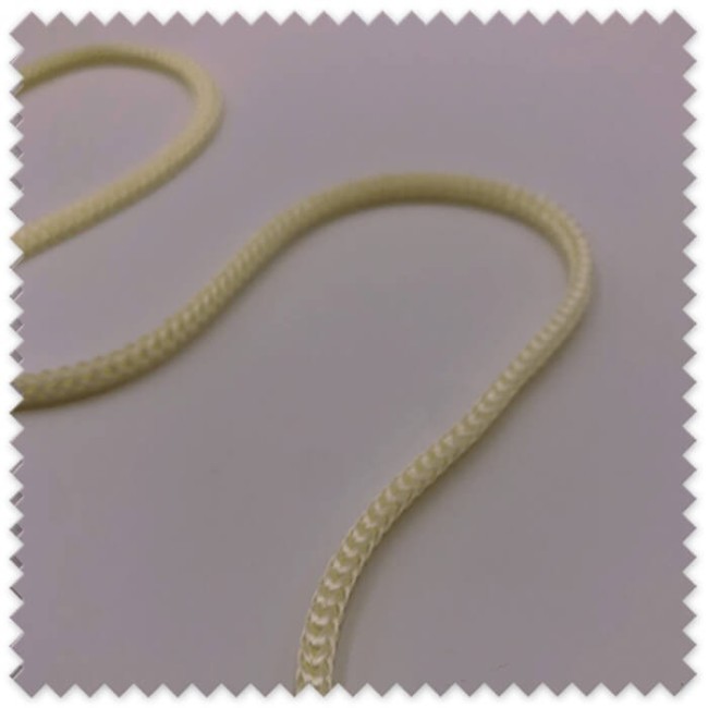 Cordón Trenzado 4 mm Crudo | Cordón de Algodón Natural para Costura y Manualidades