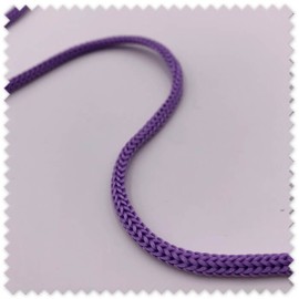 Cordón Trenzado 4 mm Lila | Cordón Decorativo para Costura y Manualidades