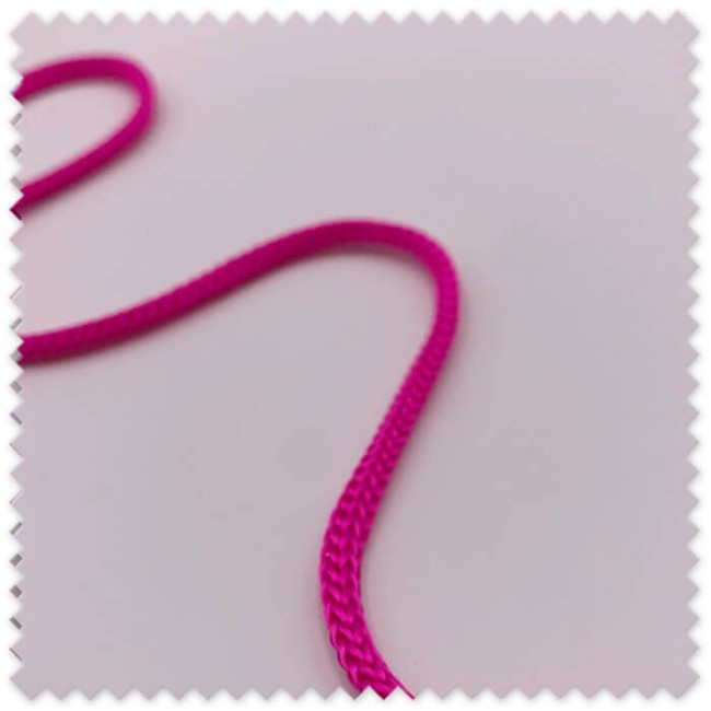 Cordón Trenzado 4 mm Fucsia | Cordón Decorativo para Costura y Manualidades