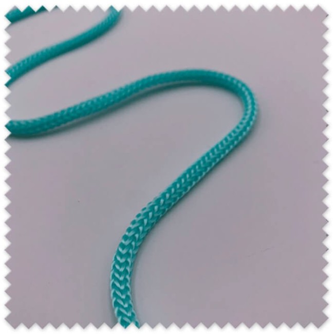 Cordón Trenzado 4 mm Verde bebé | Cordón Decorativo para Costura, DIY y Manualidades
