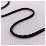 Cordón Trenzado 4 mm Negro | Cordón Decorativo para Costura Creativa y Proyectos DIY