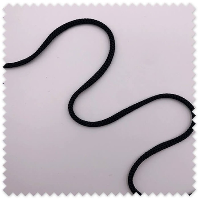 Cordón trenzado negro al mejor precio