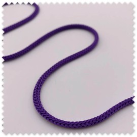 Cordón Trenzado 4 mm Morado | Cordón Decorativo para Costura Creativa y Proyectos DIY