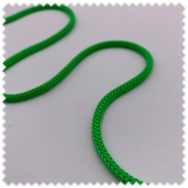 Cordón Trenzado 4 mm Verde | Cordón Decorativo para Proyectos de Costura, DIY y Manualidades
