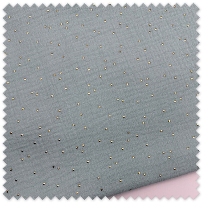 Tela bambula doble gasa lurex verde menta