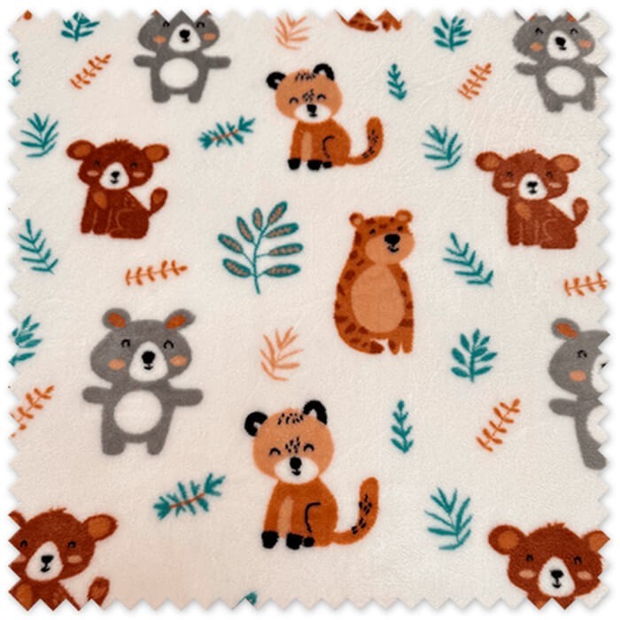 Tela de Coralina Ositos, telas ideales para el invierno