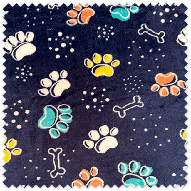 Tela de Coralina Huellas Colores Fondo Marino al mejor precio, venta por metros