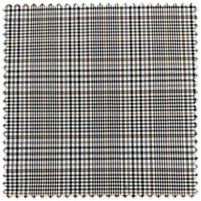 Tejido Príncipe de Gales tonos cálidos para moda y confección